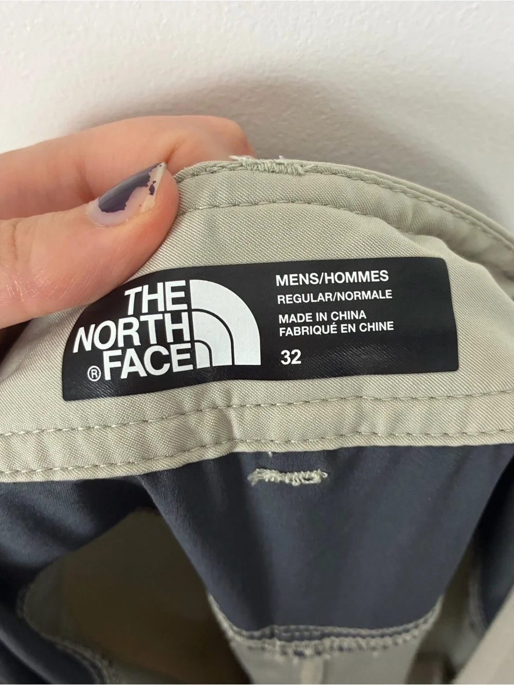 The North Face Men's Dune Beige Flashdry Performance Active Shorts Outdoors 32